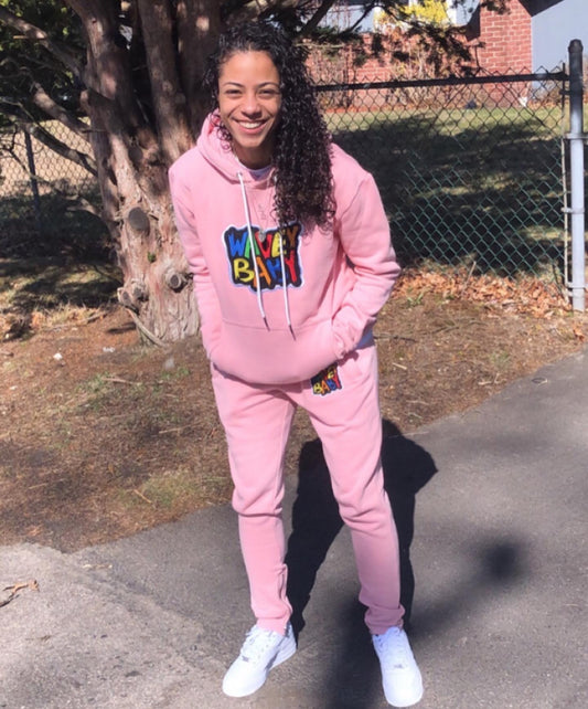 Pink Hoodie Set