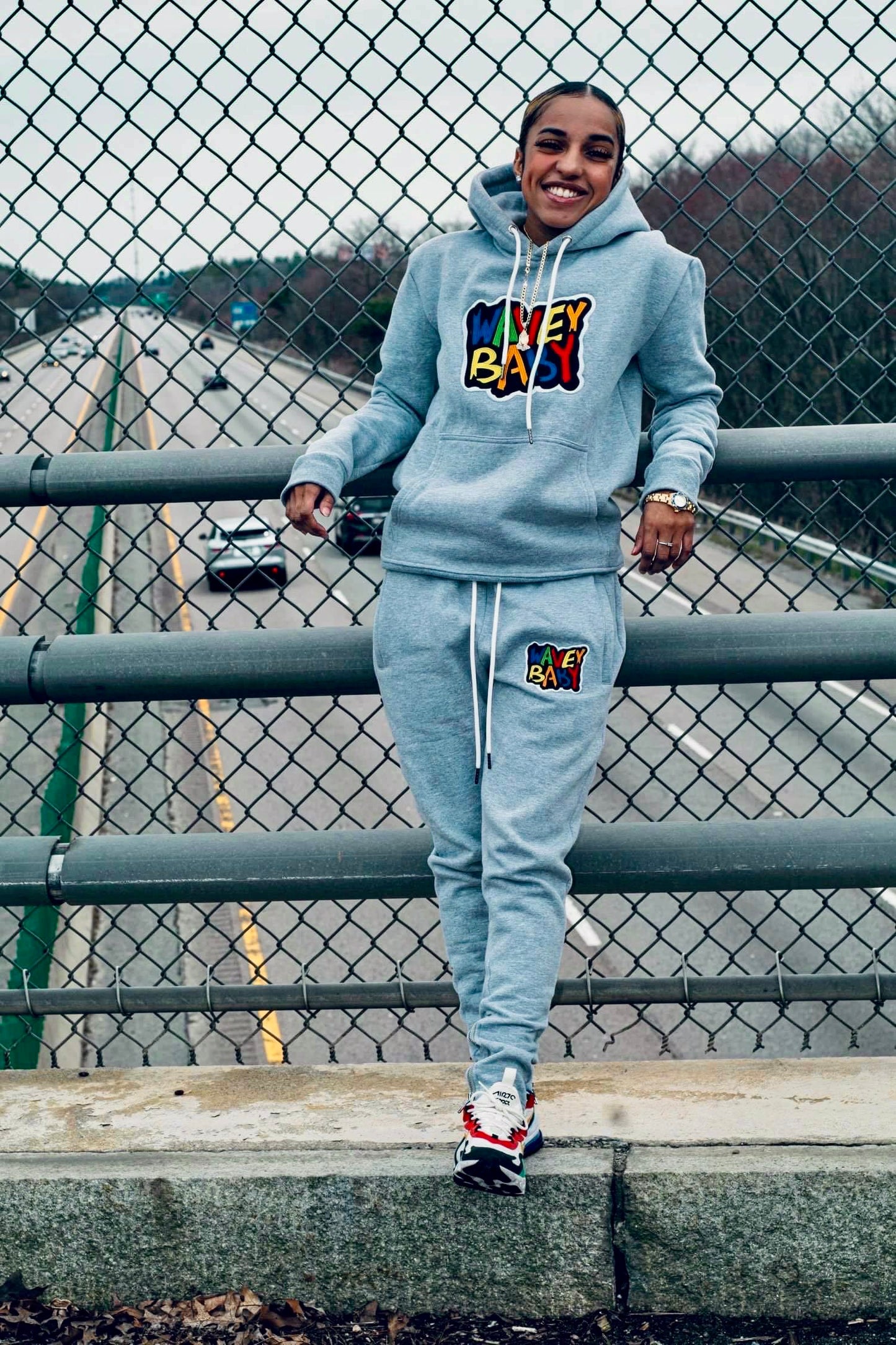 Gray Hoodie Set