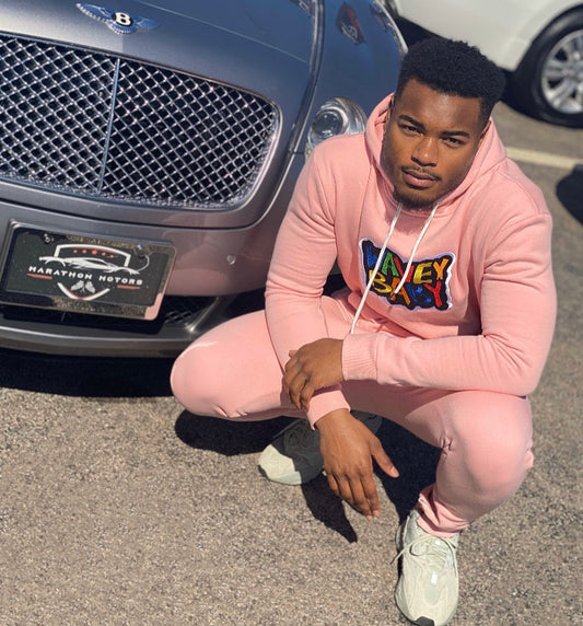 Pink Hoodie Set