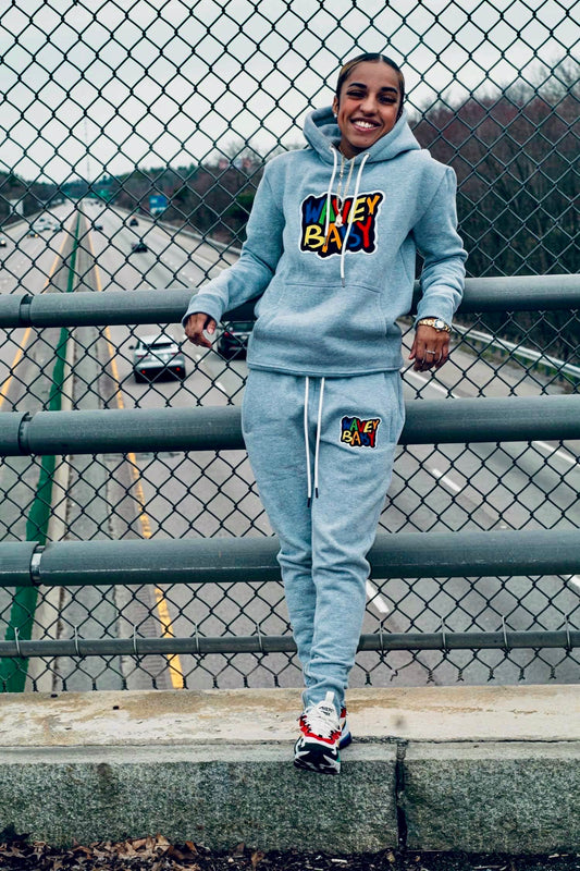 Gray Hoodie Set