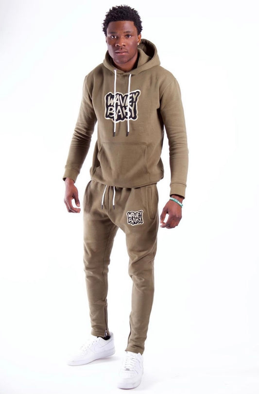 Olive Green Hoodie Set