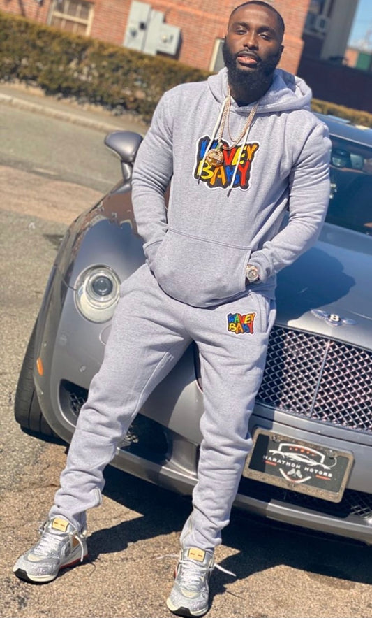 Gray Hoodie Set