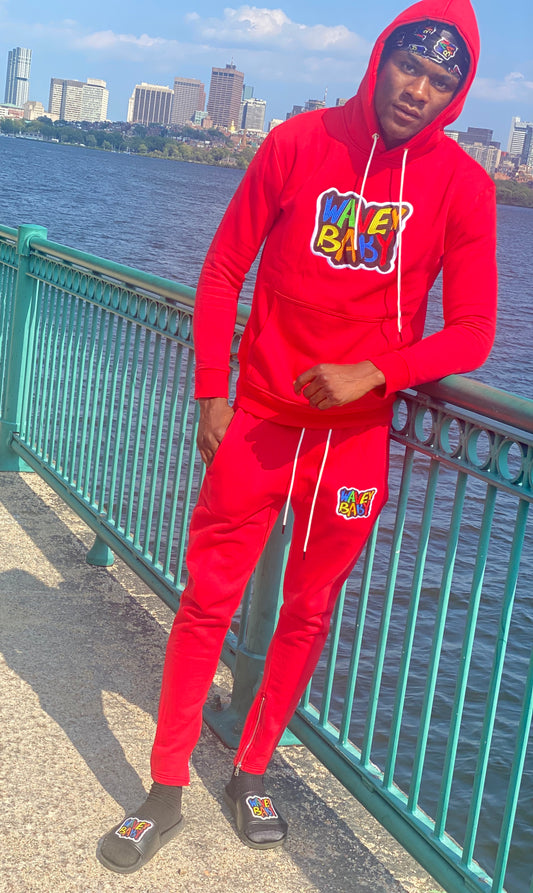 Red Hoodie Set